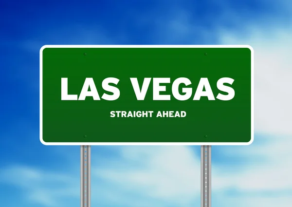 Las Vegas Highway Sign — Stock Photo, Image