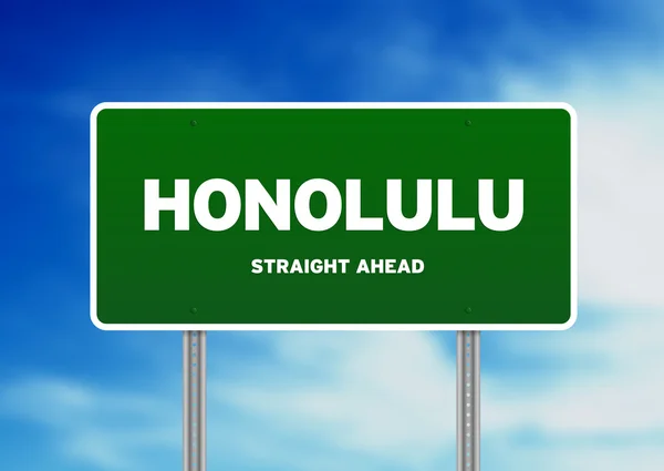 Znak autostrady Honolulu — Zdjęcie stockowe