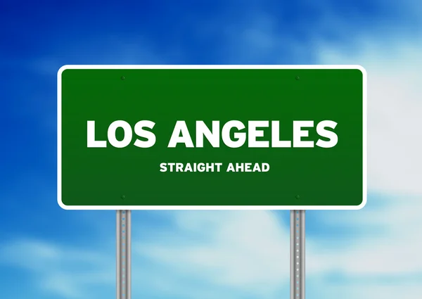 Los Angeles Highway Sign — Stock Photo, Image