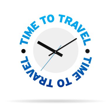 Time To Travel Clock clipart