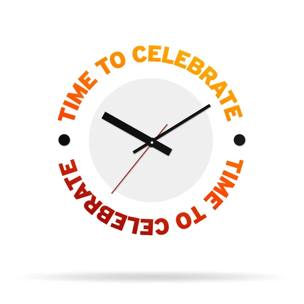 Czas na świętowanie zegar — Zdjęcie stockowe