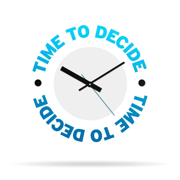 Hora de decidir Relógio — Fotografia de Stock