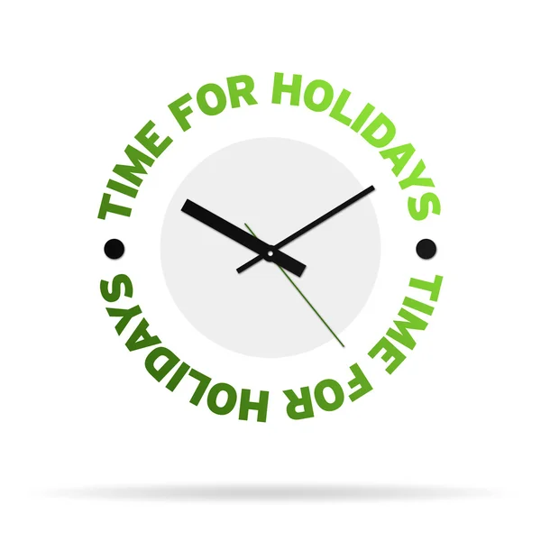 Czas na wakacje zegar — Zdjęcie stockowe