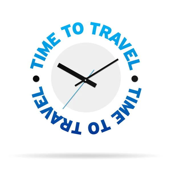 Tiempo para viajar Reloj — Foto de Stock