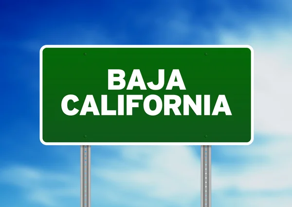 Baja California Highway Sign — Stok Foto