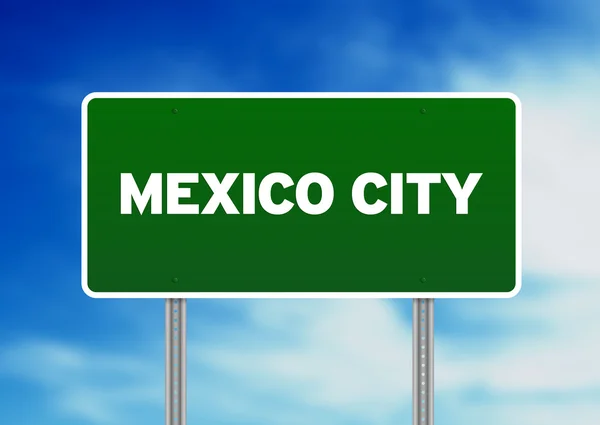 Mexikos Stadtautobahnschild — Stockfoto