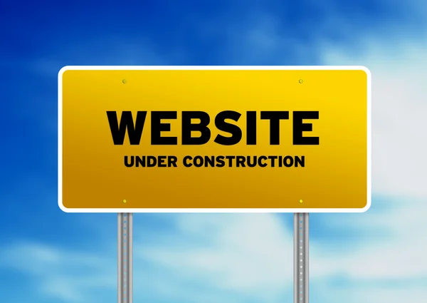 Site web en construction signe — Photo