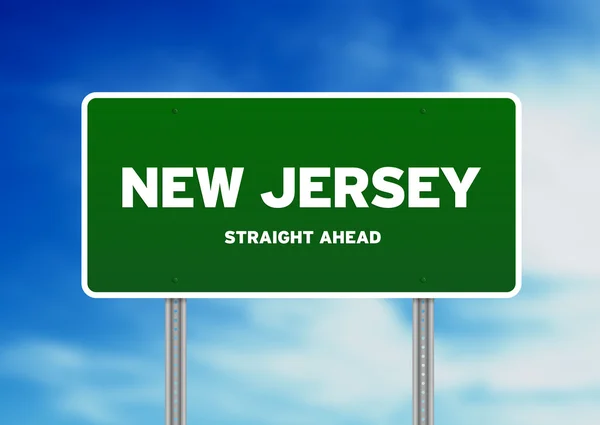 Nova Jersey sinal de auto-estrada — Fotografia de Stock