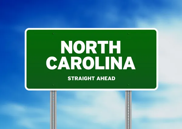 Дорожный знак Северной Каролины — стоковое фото
