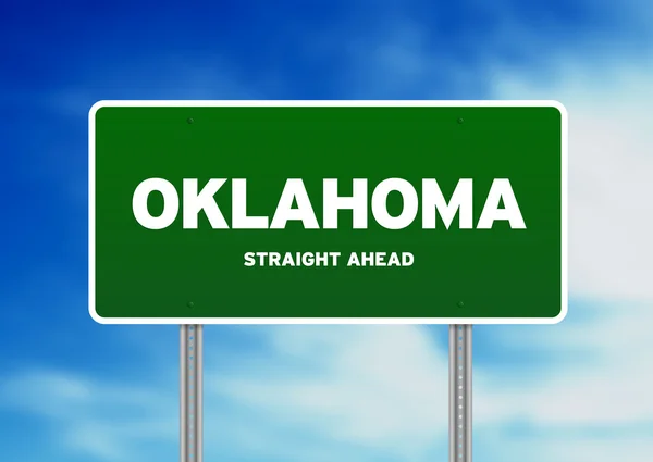 Oklahoma sinal da estrada — Fotografia de Stock
