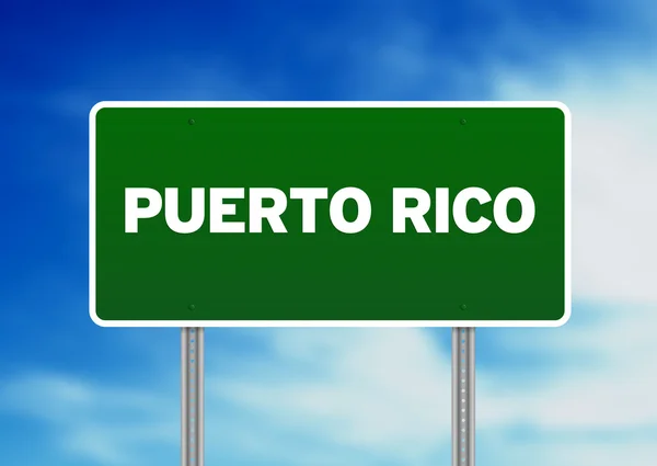 波多黎各公路标志 — 图库照片