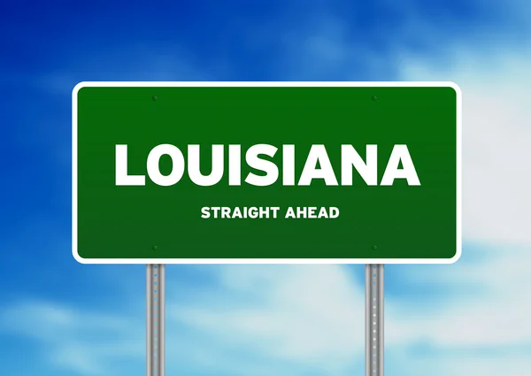 Louisiana dálniční známkou — Stock fotografie