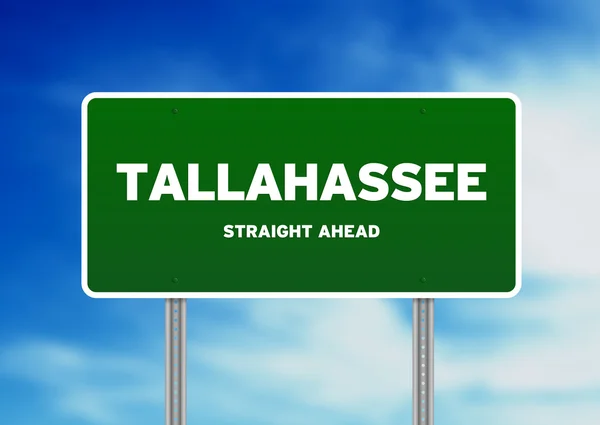Tallahassee, florida autobahnschild — Stockfoto