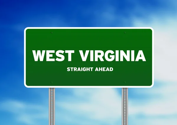 West virginia autostrady znakiem — Zdjęcie stockowe