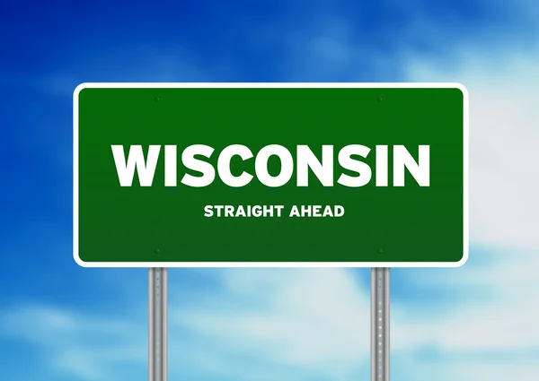 Wisconsin, ΗΠΑ υπογραφή αυτοκινητόδρομο — Φωτογραφία Αρχείου