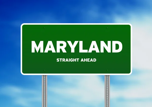 Maryland-Autobahnschild — Stockfoto