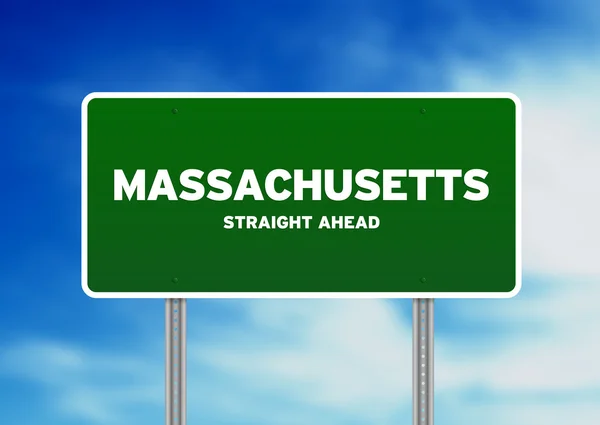 Panneau routier Massachusetts — Photo