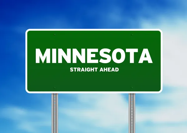 Minnesota highway tecken — Stockfoto
