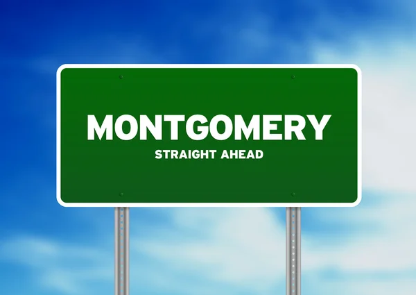 Señal de autopista de Montgomery — Foto de Stock