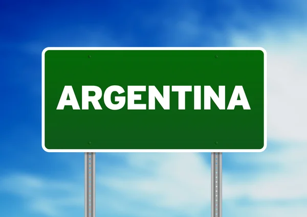 Argentyna autostrady znakiem — Zdjęcie stockowe