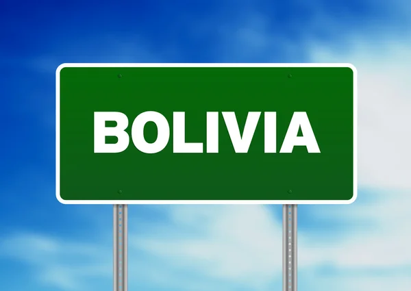 Bolivia Highway Sign — Stock Photo, Image