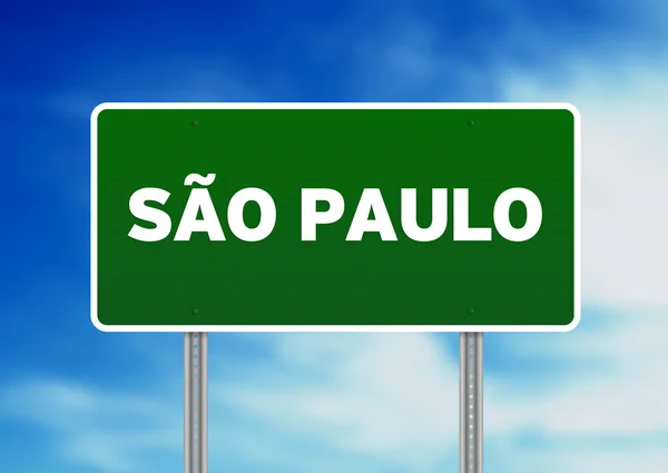 Señal de autopista de Sao Paulo —  Fotos de Stock