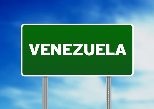 Venezuela Highway Sign — Stock Photo, Image