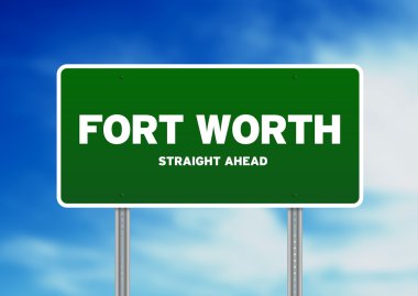 Fort worth, Teksas otoyol işareti