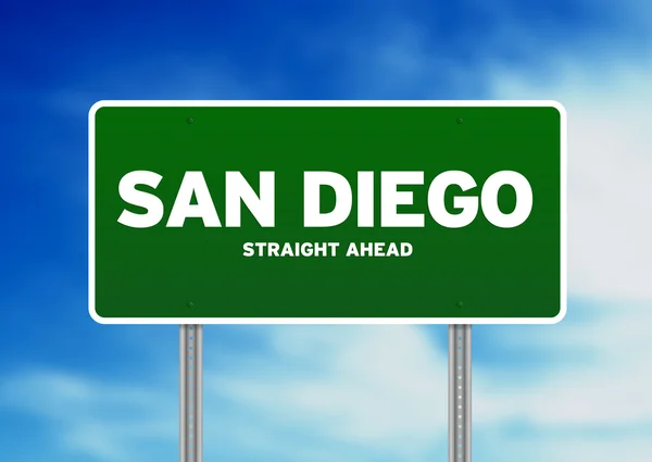 Знак шосе San Diego, Каліфорнія — стокове фото