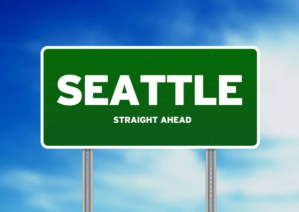 Señal de Seattle, Washington Highway —  Fotos de Stock