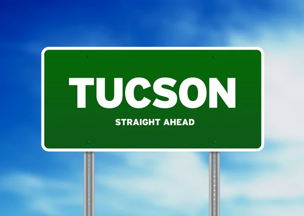 ツーソン、アリゾナ州高速道路標識 — ストック写真