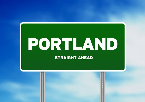Portland, oregon autostrady znakiem — Zdjęcie stockowe
