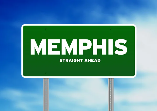 Memphis, segno di autostrada tennessee — Foto Stock