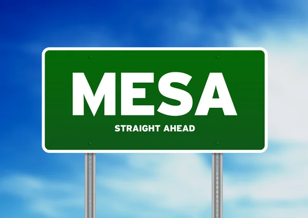 Mesa highway tecken — Stockfoto