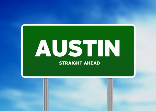 Austin, texas highway znak — Zdjęcie stockowe