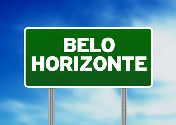 Belo horizontes Autobahnschild — Stockfoto