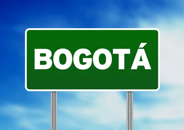 Bogotá, Columbia Highway Sign — Φωτογραφία Αρχείου