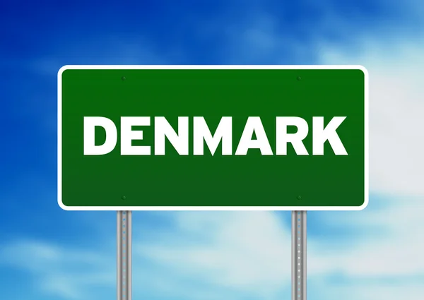 デンマーク道路サイン — ストック写真