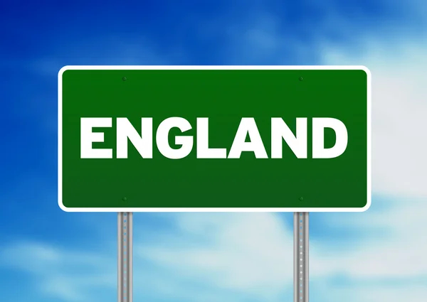 England Autobahn Zeichen — Stockfoto
