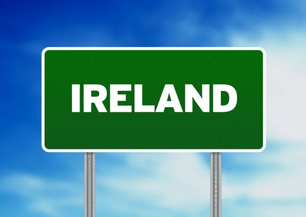 Знак шосе Ірландії — стокове фото