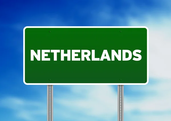 荷兰公路标志 — 图库照片