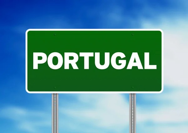 Sinal da auto-estrada de Portugal — Fotografia de Stock