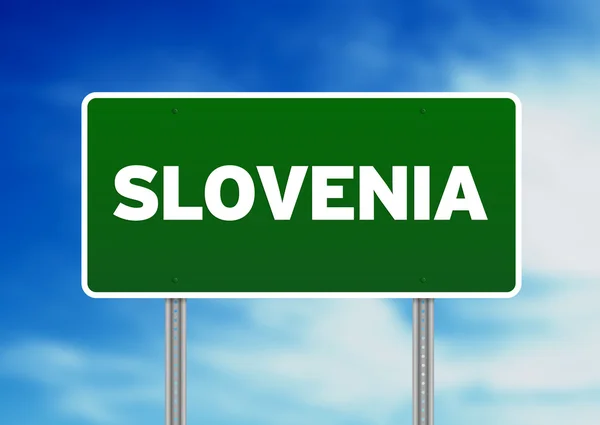 Slovenia Highway Sign — Stock Photo, Image