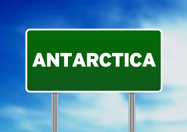 Antarctica snelweg teken — Stockfoto