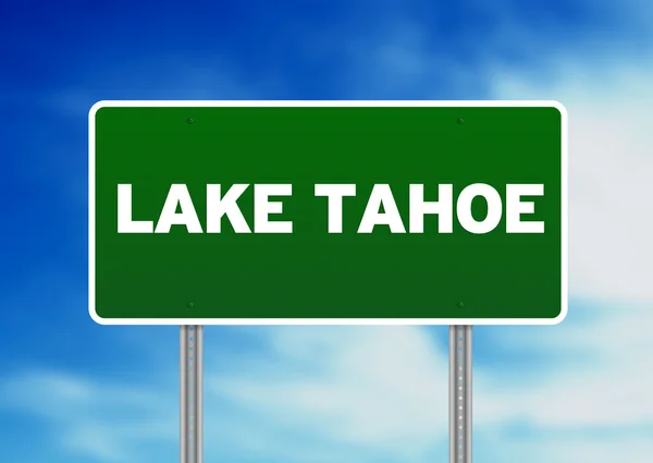 Lake tahoe highway tecken — Stockfoto
