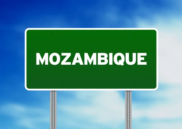 Señal de carretera de Mozambique —  Fotos de Stock