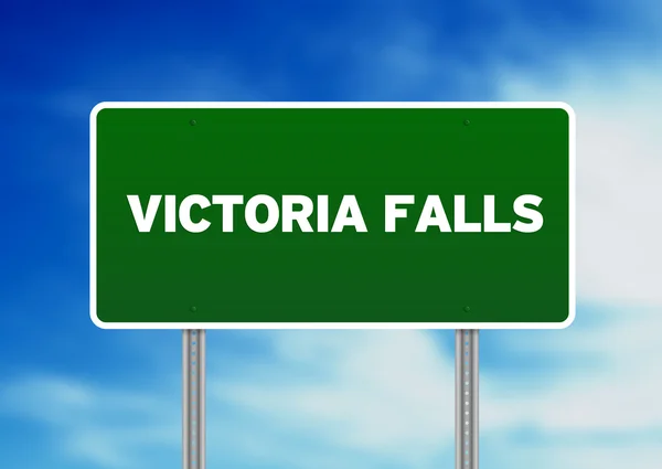 Victoria falls Otoban işareti — Stok fotoğraf