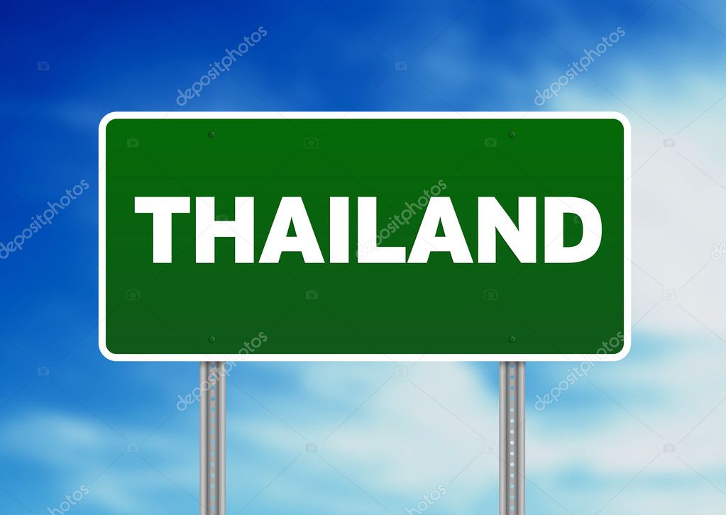 Thailand Highway Sign — Stock Photo © kbuntu #6114981