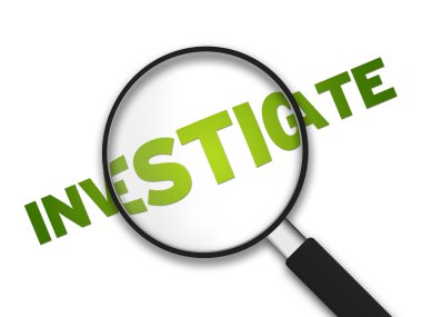 Magnifying Glass - Investigate clipart