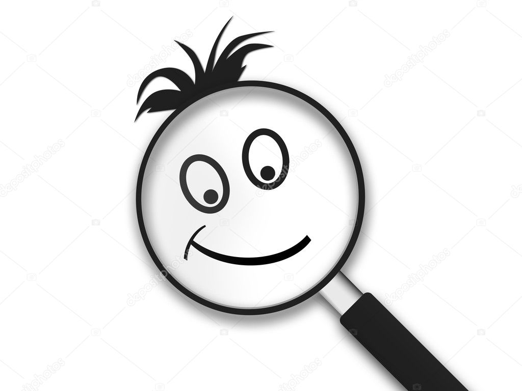 Magnifying Glass Smiley